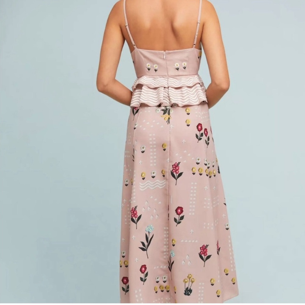 NWT Anthropologie Sahara Floral Pink Midi Dress - Picture 2 of 6